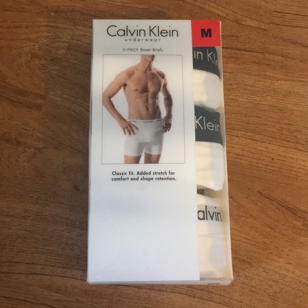 Calvin Klein 3-Pack White Boxer Briefs